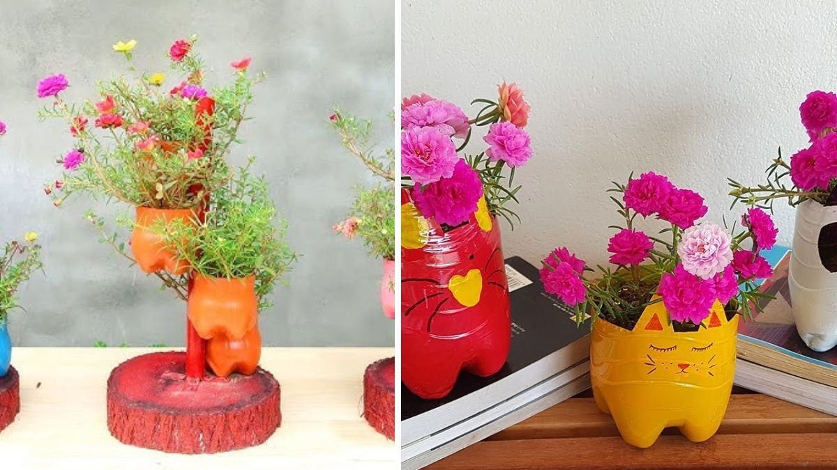 DIY Flower Pots for Small Gardens & Balconies