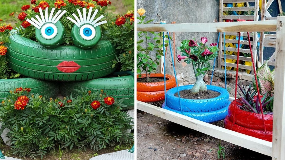 Creative Ways to Reuse Tires for Colorful Backyards