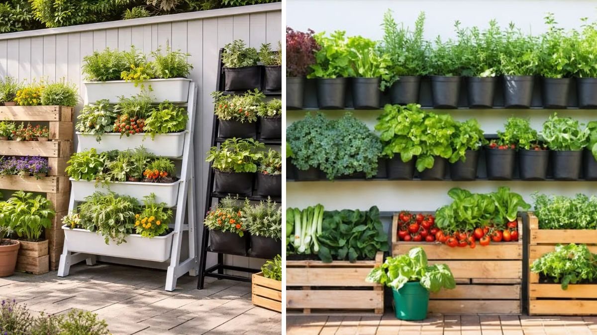 Smart Vertical Gardening Ideas for Growing Onions & Mint at Home in Small Spaces