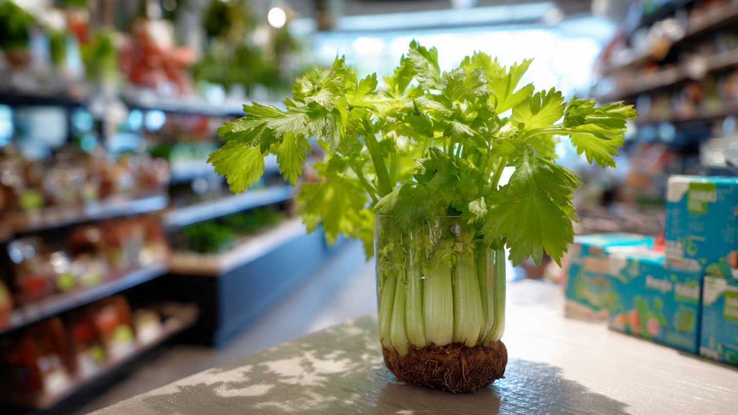 How Can You Transform a Grocery Store Celery Stalk Bottom into a Thriving Plant?