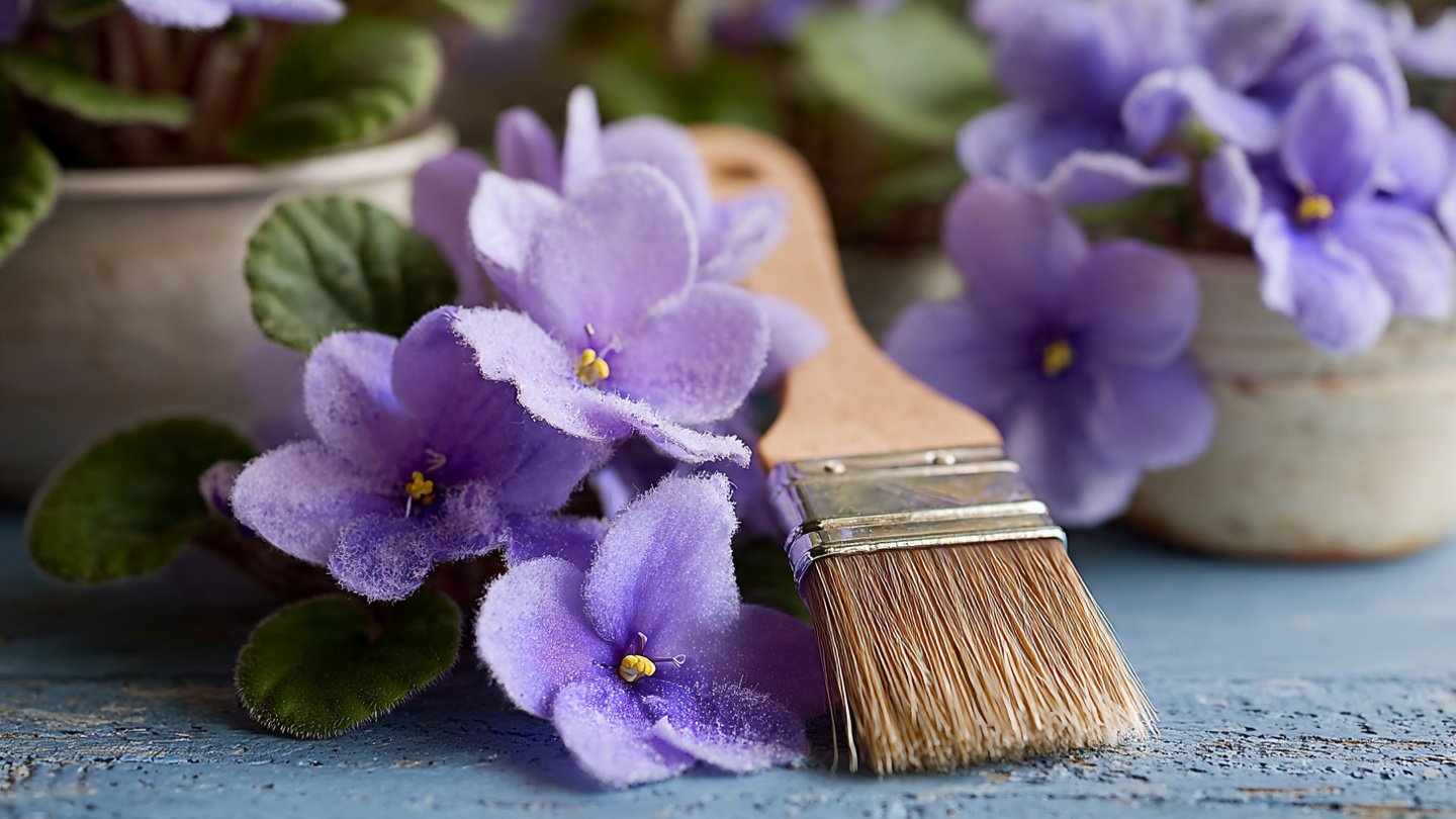 How Can a Soft Paintbrush Transform Your African Violets' Care Routine?