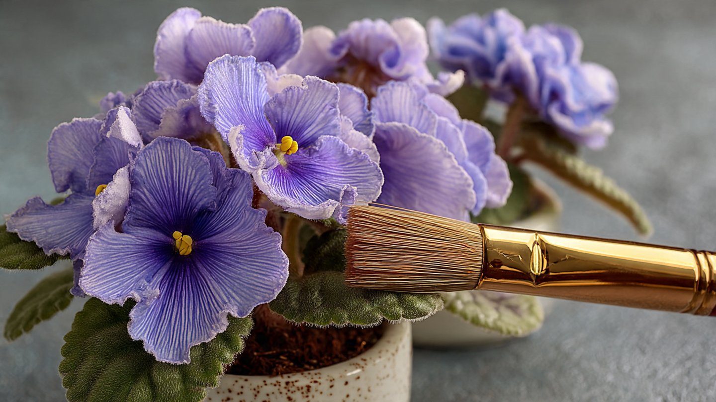 African Violet Care Tips: Why a Paintbrush Helps