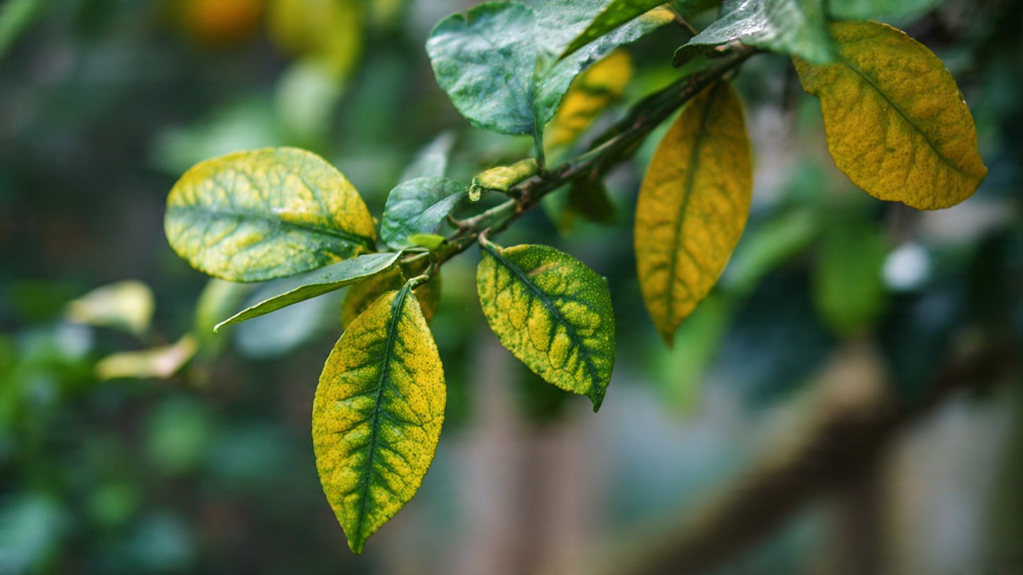 Why Citrus Tree Leaves Turn Yellow with Green Veins