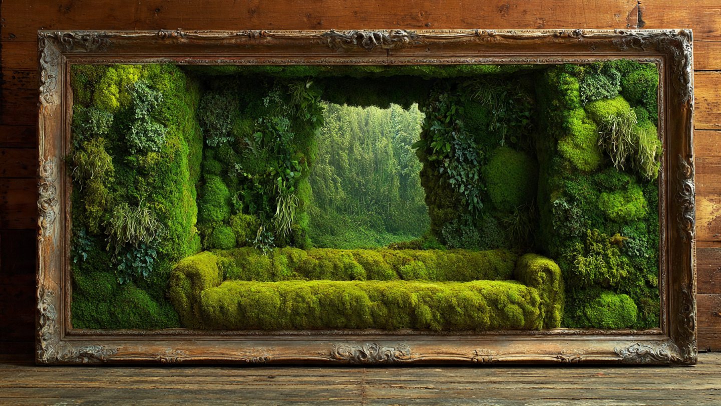 How Can You Transform Old Picture Frames into a Living Art Moss Wall?
