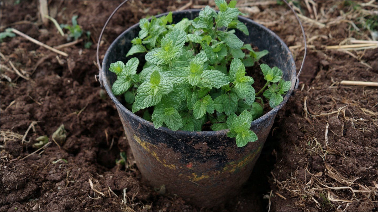Why Is Planting Mint in a Buried Bucket Better Than Directly in Soil?