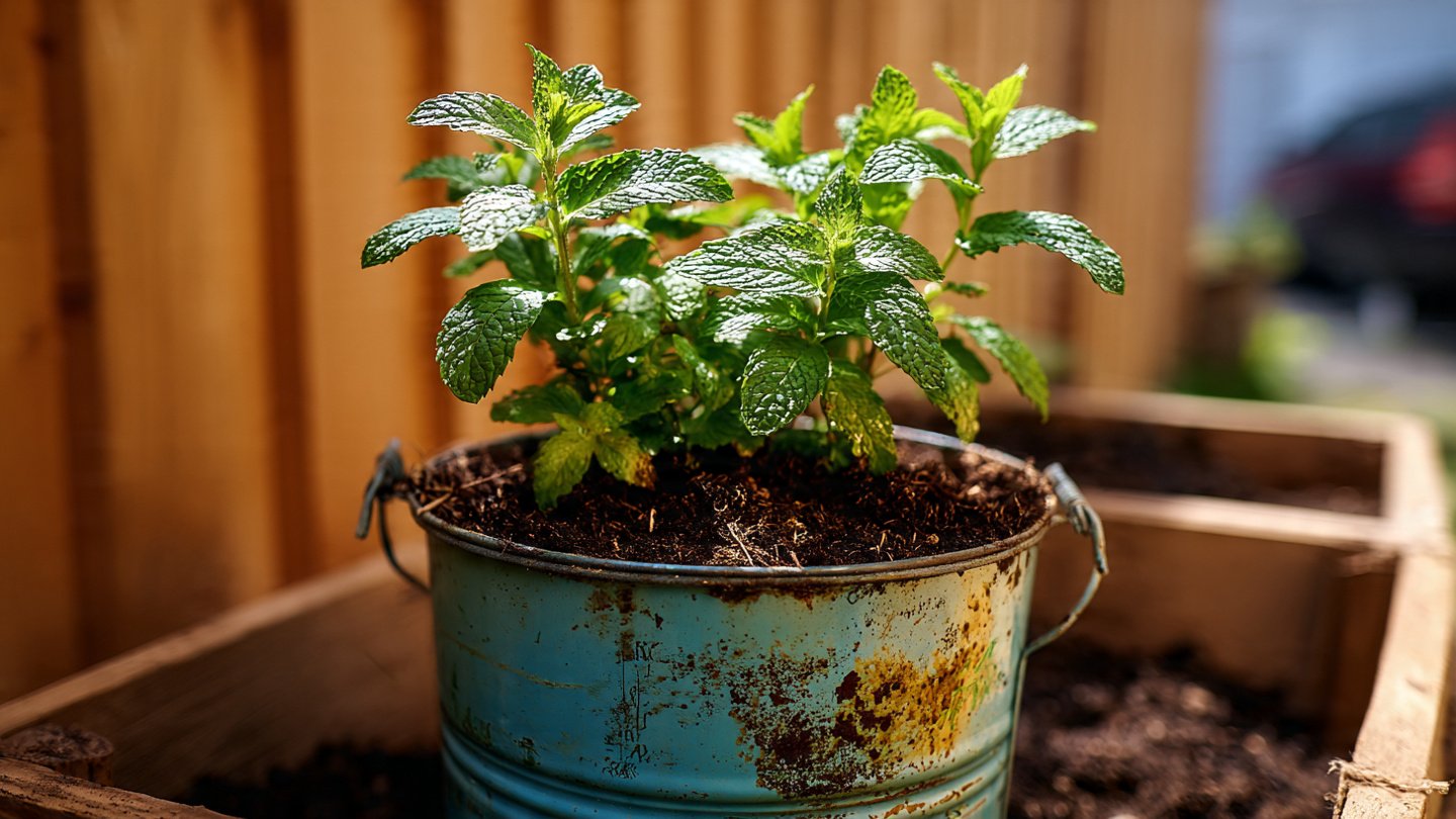 Why Should You Plant Mint in a Buried Bucket Rather Than Directly in the Soil?