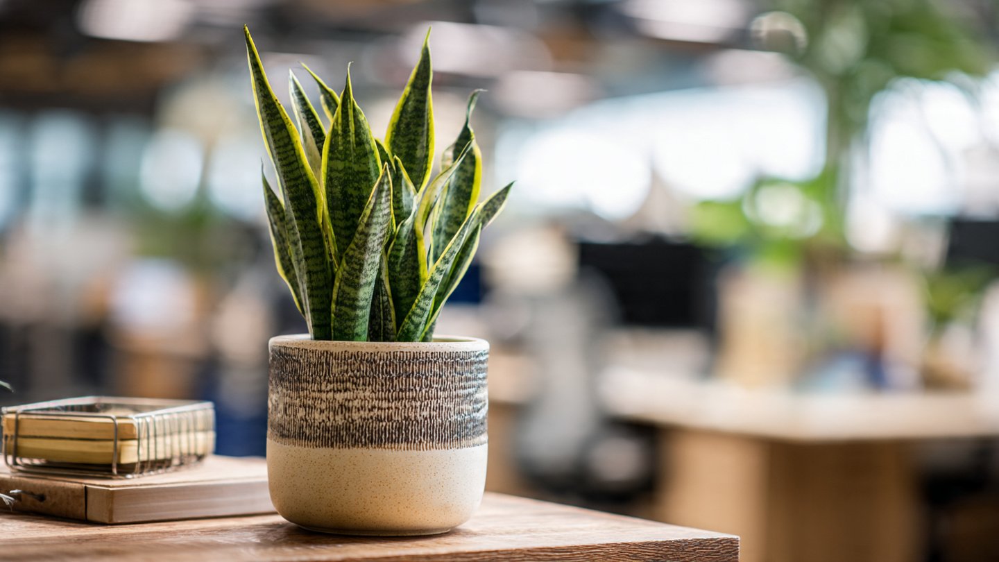 What Surprising Benefits Can a Snake Plant Bring to Your Office Environment?