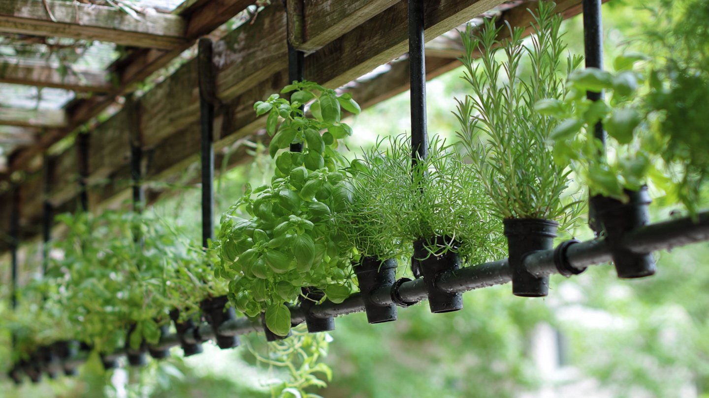 How Can Tension Rods Transform Your Herb Garden Organization?