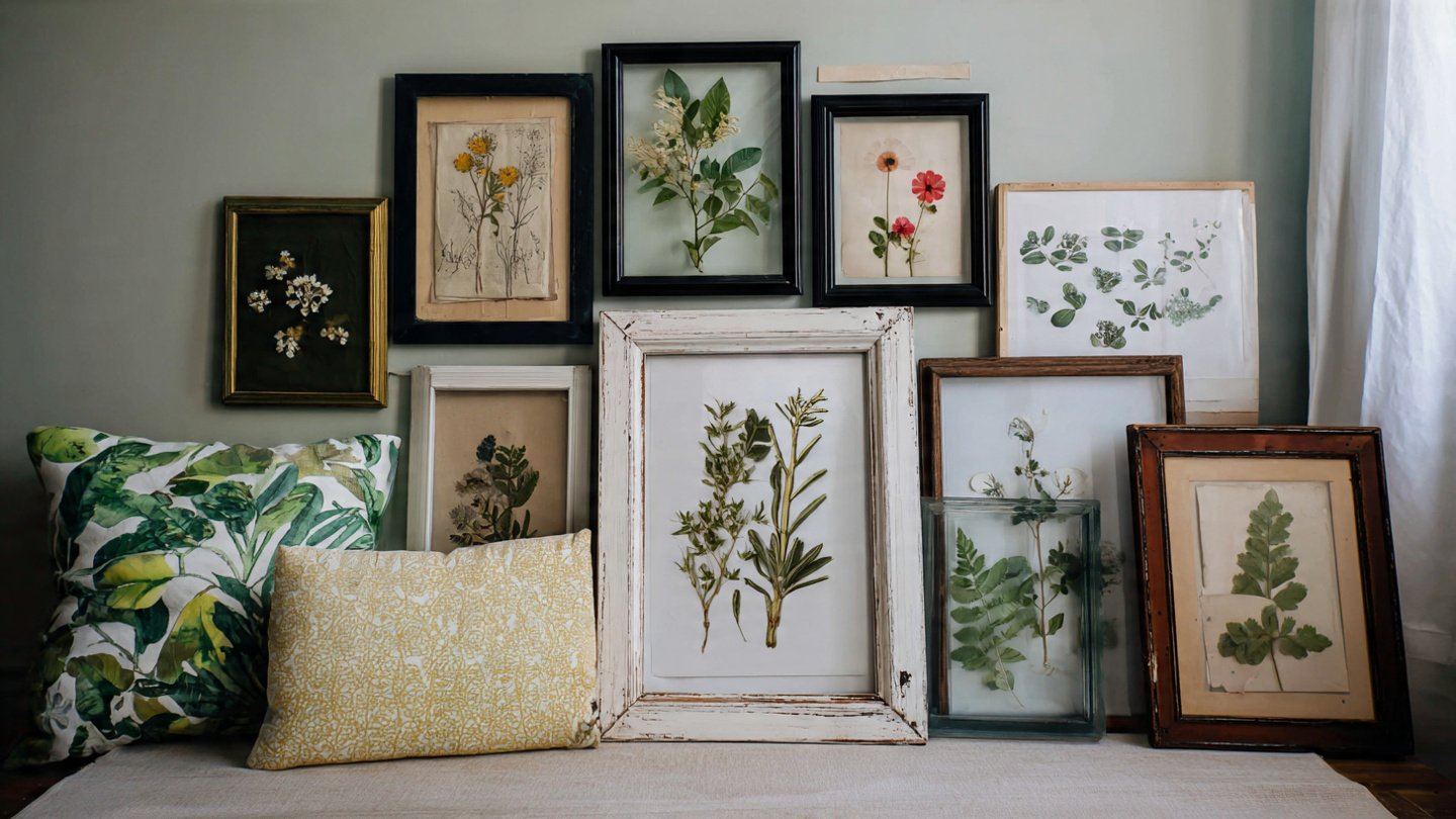 How Can You Transform Old Picture Frames into a Stunning Botanical Gallery Wall?