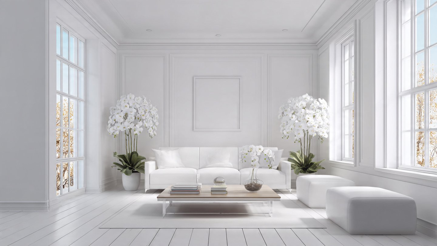 Why Do Professional Stagers Rely on White Orchids in Minimalist Rooms?